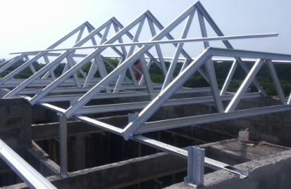 proses pemasangan atap baja ringan
